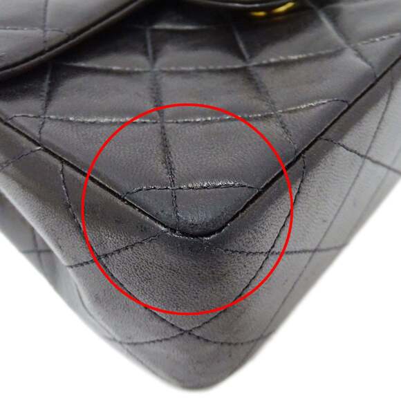 Chanel Mini Matelasse Women's Shoulder Bag in Black Lambskin with Gold Hardwa... - Picture 13 of 15